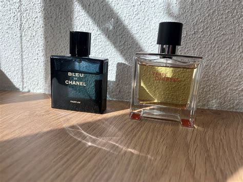 bleu de chanel vs terre d& 39|terre hermes vs bleu De Chanel.